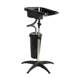 Shampoo luminoso portátil para cadeira, shampoo, altura ajustável, bacia de cabelo, salão de beleza