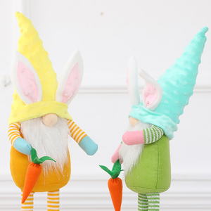 Nueva gran oferta muñeca de conejo estirable de tela de Pascua para decoración de vacaciones de fiesta en casa - Product Image 4