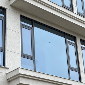 Fenêtres à battants en aluminium à double vitrage, isolées et écoénergétiques, résistantes aux intempéries pour la maison - Product Image 2