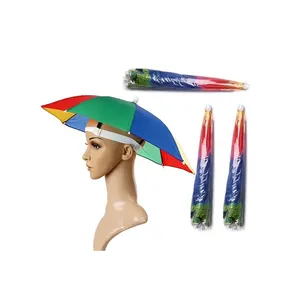 사용자 정의 로고 남자의 작은 파라솔 Parapluie 여자 파라과이 머리 우산 모자 성인 어린이를위한 파라솔