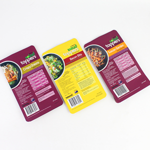 Sac à fond plat personnalisé imprimé, résistant aux odeurs, de qualité alimentaire, pour aliments congelés, avec fermeture éclair sur un côté - Product Image 3