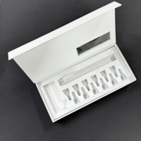 Boîte cadeau personnalisée en carton recyclable avec fermeture magnétique, finition brillante/mate, revêtement UV, doublure en éponge pour injection à 12 aiguilles