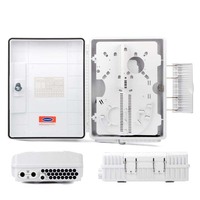 Boîtier de distribution de fibre optique extérieur étanche IP65 24 cœurs FTTH FDB-24K, boîtier terminal, cassette de répartition, MINI GPRS TCP
