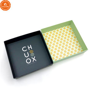 Boîte à bonbons en acrylique, lot de 9 séparateurs de luxe, couleur vert gaufré, en carton, pour eid mubarak, emballage cadeau pour aliments - Product Image 5