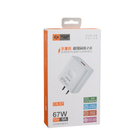 Chargeur usb de téléphone portable personnalisé, produits électroniques, emballage de boîte de carte en papier