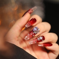 Marque privée Vernis à ongles gel rouge de Noël Paillettes Paillettes Soak Off Ensemble de vernis à ongles gel en gros