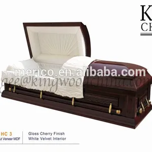 Compra de ataúd funerario HC4, hecho a mano, importación de china