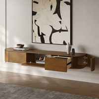 Meuble TV mural multifonctionnel en bois moderne pour chambres, salons et appartements