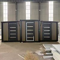Maison préfabriquée extensible avec trois pièces indépendantes, maison mobile modulaire en acier léger pour l'hébergement en station balnéaire