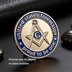 金属製チャレージコイン,特注記念ピンバッジ金属製,フリーメーソン - Product Image 1