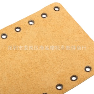 Puños de Cuero Moshark con Borlas de 15cm, Color Marrón, Accesorios Decorativos Retro para Motocicleta - Product Image 2