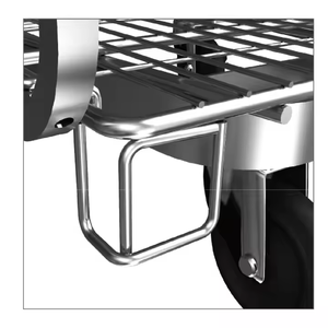 औद्योगिक चलती गाड़ी भंडारण धातु तार टोकरी पहियों के साथ रोलिंग कंटेनर - Product Image 4