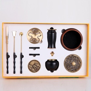 Pure <b>copper</b> incense set, incense seal making tools, sandalwood and agarwood <b>powder</b>, incense making tools, incense burner, - Product Image 1