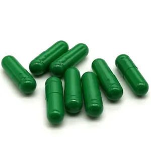 Халяльные капсулы, Размер 1, желатиновые пустые капсулы зеленого цвета