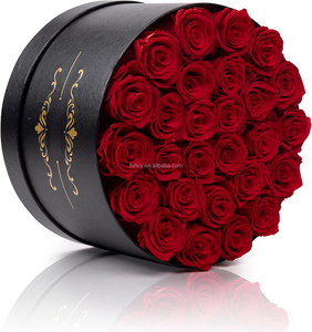 Boîte Ronde Éternelle avec Roses Stabilisées Enchantées pour Célébrations de Remise de Diplôme, de la Saint-Valentin ou de Noël - Product Image 6
