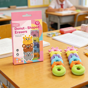 Borradores Creativos al por Mayor, Juego de 12 Borradores con Forma de Donut - Product Image 2