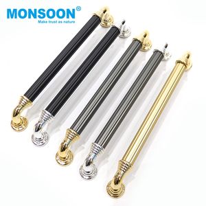 Poignée de tirage en T vintage en plastique doré et noir pour meubles, tiroirs de chambre, commodes et meubles de cuisine - Product Image 4