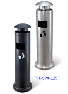 ที่เขี่ยขี้เถ้าและถังขยะสแตนเลสทรงสี่เหลี่ยมคุณภาพสูง สำหรับตั้งพื้นกลางแจ้ง ดีไซน์เป็นมิตรกับสิ่งแวดล้อม เหมาะสำหรับใช้ในโรงแรมและเชิงพาณิชย์ - Product Image 2