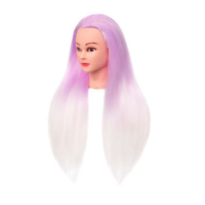 Maniquíes de entrenamiento de cabello de fibra sintética rubia Maniquí de peinado trenzado de Cabello Hermoso para mujer - Product Image 2