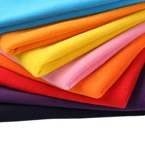 Shaoxing Textile Microfiber Fleece 100% Polyester DTY Micro Polar Fleece Fabric For Garment