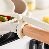 Repose-cuillère et support pour spatule en silicone, pour ustensiles de cuisine, anti-débordement pour casserole, gadget de cuisine, cadeau