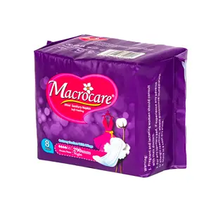 Macrocare-toallas sanitarias de alta calidad para mujer, toalla higiénica