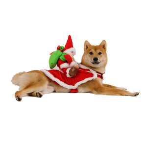 ชุดซานตาคลอสสำหรับสัตว์เลี้ยงชุดคริสต์มาสสำหรับแมวและสุนัขสำหรับฤดูห<span class=keywords><strong>น</strong></span>าวทำจากโพลีเอสเตอร์ที่ยั่งยื<span class=keywords><strong>น</strong></span> - Product Image 1