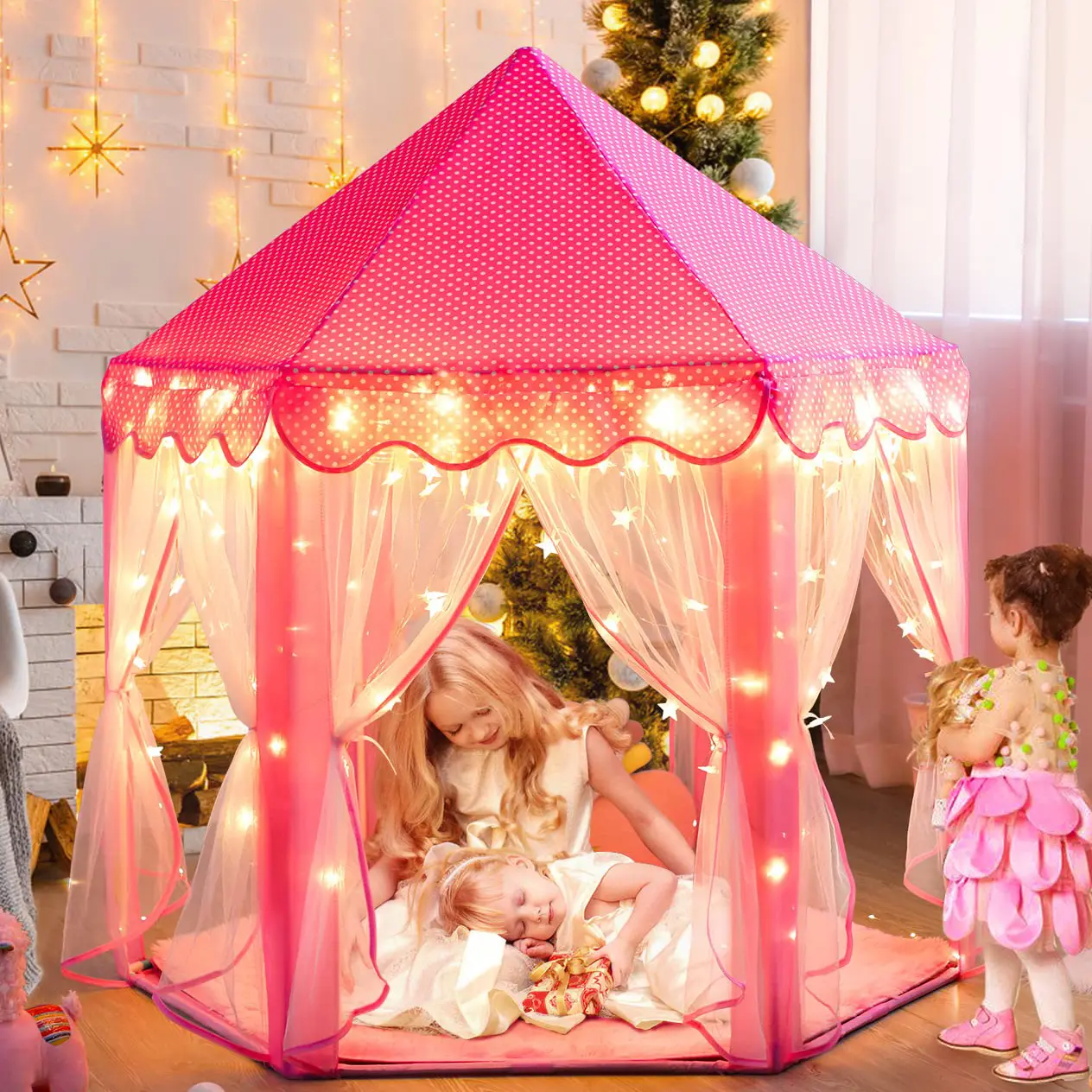 Aanpassen Product Kinderen Speelgoed Geschenken Kids Play Tent Roze Kids Tent Voor Indoor