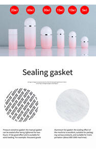 ขวดใส่กระสุนพลาสติกสีชมพูไล่ระดับสีพร้อมฝาเกลียวสามารถปรับแต่งได้หลากหลายพิมพ์ซิลค์สกรีน - Product Image 2