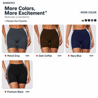Ensemble de yoga pour femmes Dingtai, nouveau design, color block, soutien-gorge et short effet seconde peau, 2 pièces, nylon et élasthanne, vêtements de sport
