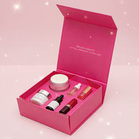 Boîte d'emballage cosmétique de luxe personnalisée, matériaux recyclés, boîte à maquillage magnétique en papier pour les produits de soin de la peau et de beauté, vente en gros