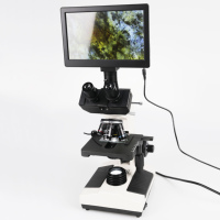 Laboratory Trinocular Biological Microscope with Camera Screen Digital Microscope