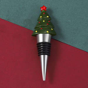 Christmas Tree Bottle <b>Stopper</b> Zinc Alloy <b>Wine</b> <b>Stopper</b> Holiday Gift Decorative Christmas Theme - Product Image 4