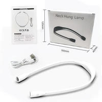 Lampe de bureau moderne pour enfants à LED rechargeable par batterie USB, lampe de lecture suspendue au cou, lampe de nuit
