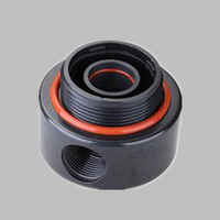 Distributeur d'eau à double sortie 2,5 pouces 4 pouces compatible avec réservoir FRP pour équipement de purification d'eau avec filtre à sable et charbon