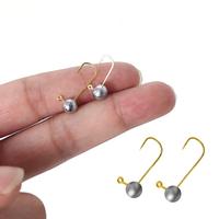Hameçons miniatures de haute qualité 0,5g-5g (5-10 pièces) avec ardillon doré pour la pêche sur glace, accessoires pour leurres souples