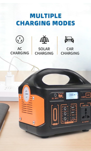 Estación de Carga Solar Portátil de Iones de Litio con Arrancador de Emergencia para Suministro de Energía en Exteriores - Product Image 2