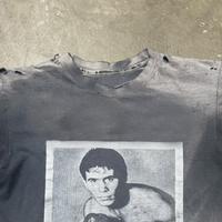 Camiseta de Manga Corta para Hombre, Estilo Vintage, Lavado Ácido, con Estampado Gráfico Cuadrado, Personalizada al por Mayor