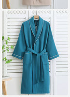 Peignoir gaufré de luxe pour hôtel Peignoir 100% coton confortable de style kimono pour hôtel à usage domestique