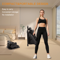 HSM Compact Home Office Workout Elliptique Cross Trainer Affichage de la pédale antidérapante Résistance magnétique pour bureau d'exercice assis