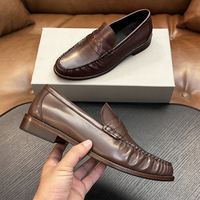 Herren-Lederschuhe im italienischen Stil, original, luxuriös, mit spitzer Zehenpartie, formelle Schuhe, modisch, bequem, vielseitig, für Pendler und Business
