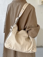 Sac fourre-tout en PU 2026 pour femme, grande capacité, décontracté, à porter à l'épaule ou en bandoulière, simple, tendance, pour le travail, le shopping et l'usage quotidien