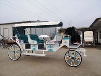 Remorque spéciale de calèche de tourisme touristique Cheval et calèche vintage pour le transport spécial
