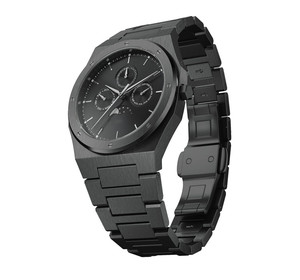 Orologio Cronografo di Lusso da Uomo in Acciaio Inossidabile di Alta Qualità, Movimento al Quarzo con Cristallo Zaffiro, <span class=keywords><strong>Oro</strong></span> Rosa, Data Automatica, Doppio Cinturino - Product Image 1