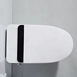 intelligente badezimmertoilette mit automatischem heizsitz und fuß-touch-sensor spülung intelligente badezimmer-innovation