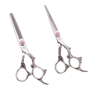 <span class=keywords><strong>Ciseaux</strong></span> de barbier 5,5'' 6'' AQIABI en acier inoxydable, <span class=keywords><strong>ciseaux</strong></span> de coupe professionnels pour coiffure, <span class=keywords><strong>ciseaux</strong></span> à effiler <span class=keywords><strong>argent</strong></span>és A9005 - Product Image 1