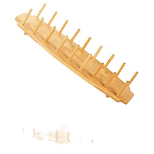 Soporte de madera para tacos, bandeja ovalada reutilizable para tacos con 18 soportes para reuniones familiares - Product Image 5