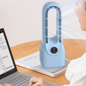 OWNSWING Ventilateur de bureau électrique portable sans lame Ventilateur de refroidissement de l'air Humidificateur de pulvérisation d'eau Ventilateur de bureau - Product Image 2