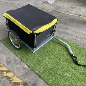 Remorque de vélo robuste et pliable pour le transport de marchandises, avec housse Oxford imperméable, idéale pour le transport d'animaux - Product Image 4