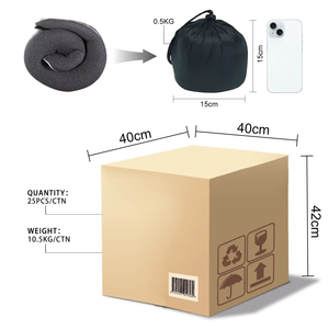 Almohada de Viaje Ergonómica en Forma de U, Plegable, de Espuma Viscoelástica, con Antifaz, Funda de Algodón Suave para Masaje, Portátil, Refrescante, para Coche, 60 - Product Image 6